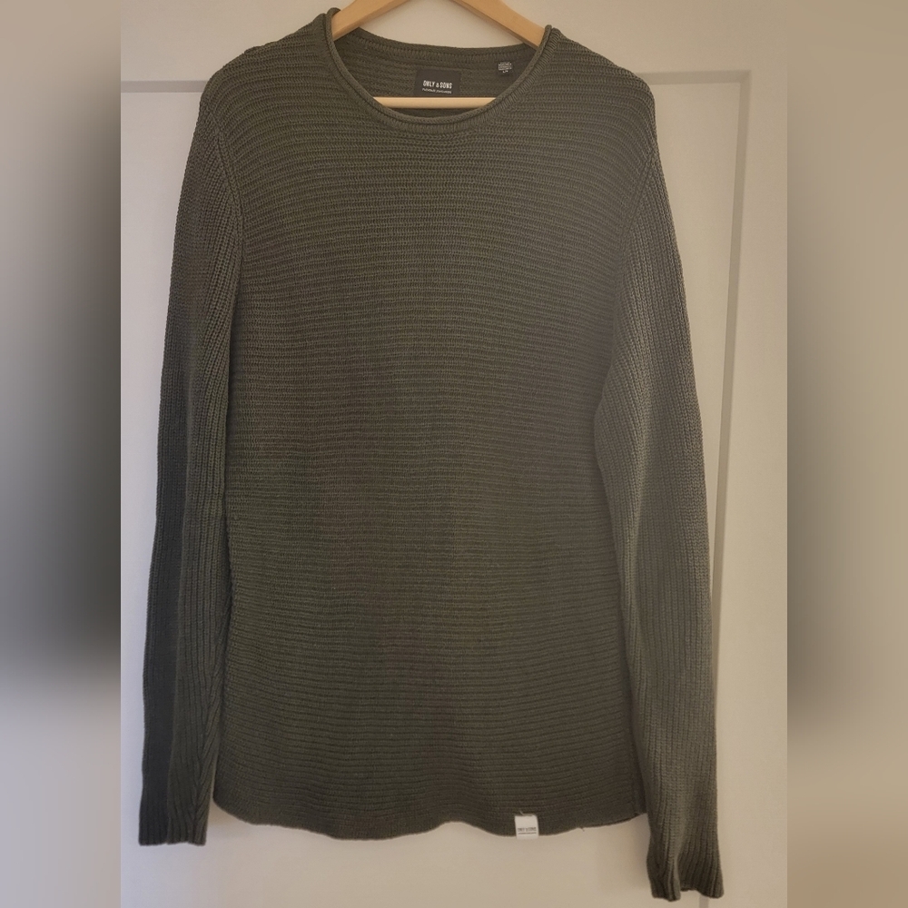 ONLY & SONS Dark Green Knit Sweater